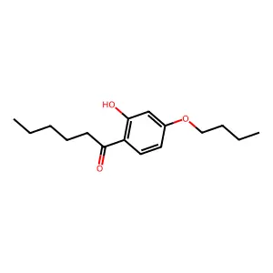Hexanophenone, 4'-butoxy-2'-hydroxy- structure