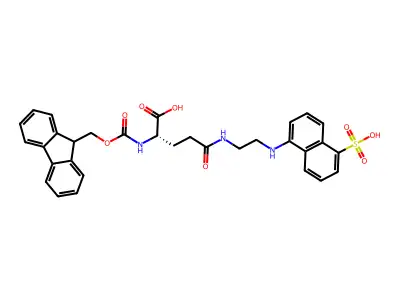 Fmoc-Glu(Edans)-OH structure