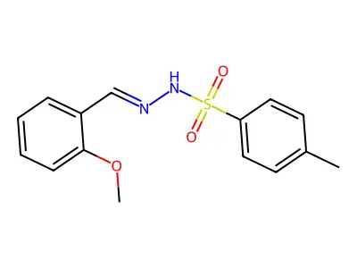N-[(2-methoxyphenyl)methylideneamino]-4-methylbenzenesulfonamide structure