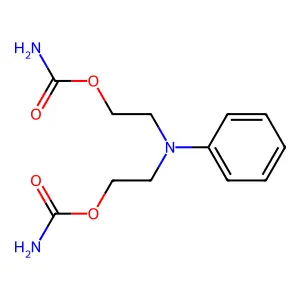 Ethanol, 2,2'-(phenylimino)di-, dicarbamate (ester) structure