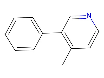 4-Methyl-3-phenylpyridine structure