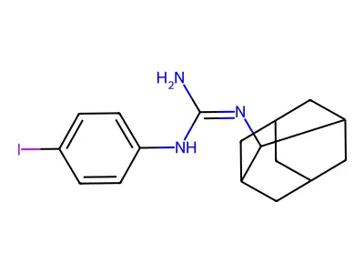 1-(4-Iodophenyl)-3-(2-adamantyl)guanidine structure