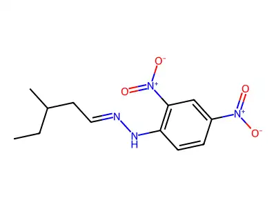 N-(3-methylpentylideneamino)-2,4-dinitroaniline structure
