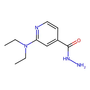 2-(Diethylamino)pyridine-4-carbohydrazide structure