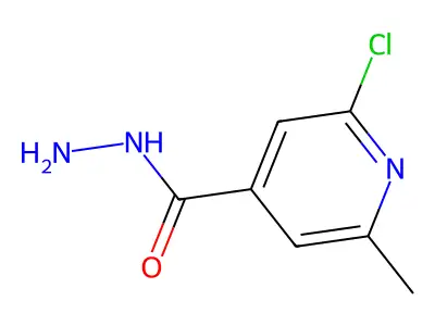 2-Chloro-6-methylpyridine-4-carbohydrazide structure