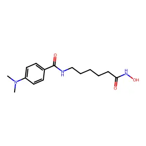 4-(二甲氨基)-N-[6-(羟基氨基)-6-氧代己基]苯甲酰胺 structure