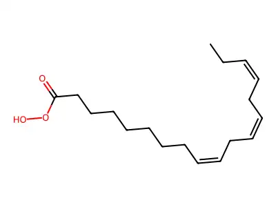 Octadeca-9,12,15-trieneperoxoic acid structure