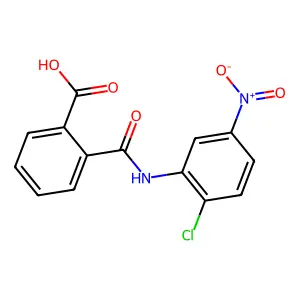 2'-Chloro-5'-nitrophthalanilic acid structure