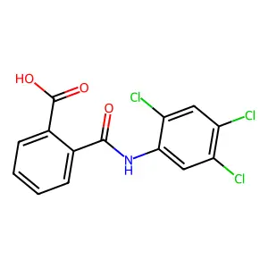 2-((2,4,5-Trichloroanilino)carbonyl)benzoic acid structure