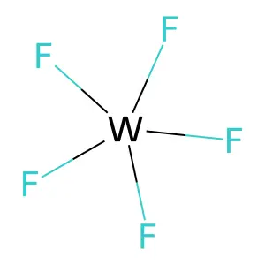 五氟化钨 structure