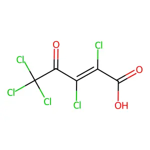2-Pentenoic acid, 2,3,5,5,5-pentachloro-4-oxo- structure