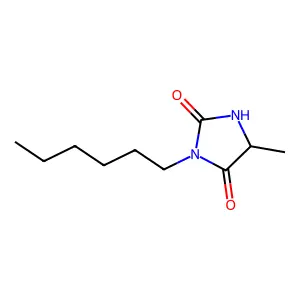 3-Hexyl-5-methylimidazolidine-2,4-dione structure