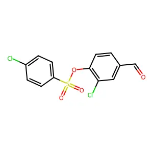 2-Chloro-4-formylphenyl 4-chlorobenzenesulfonate structure