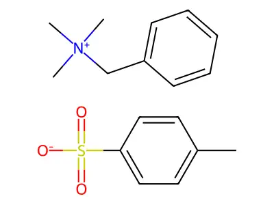 Benzyl-trimethyl-azanium; 4-methylbenzenesulfonic acid structure