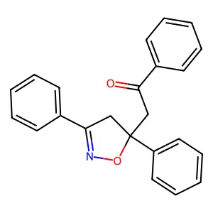 Acetophenone, 2'-(3,5-diphenyl-2-isoxazolin-5-yl)- structure