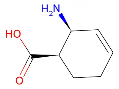 2-Aminocyclohex-3-ene-1-carboxylic acid structure