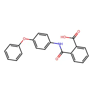 2-((4-Phenoxyanilino)carbonyl)benzoic acid structure