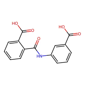 2-((3-Carboxyanilino)carbonyl)benzoic acid structure