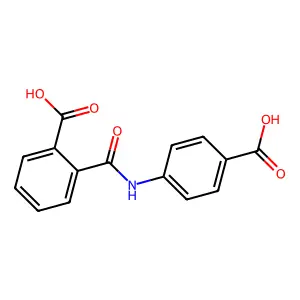 2-[(4-Carboxyphenyl)carbamoyl]benzoic acid structure