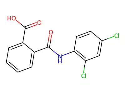 2',4'-Dichlorophthalanilic acid structure