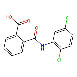 2-(((2,5-Dichlorophenyl)amino)carbonyl)benzoic acid structure