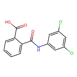 2-[(3,5-Dichlorophenyl)carbamoyl]benzoic acid structure