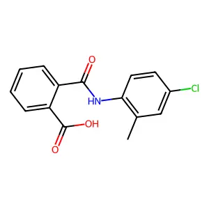 4'-氯-2'-甲基邻苯二甲酰苯胺酸 structure