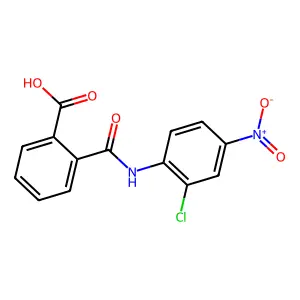 2-[(2-Chloro-4-nitrophenyl)carbamoyl]benzoic acid structure