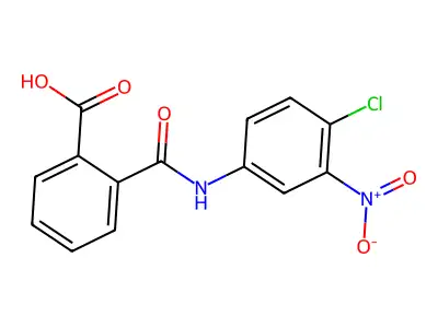 4'-Chloro-3'-nitrophthalanilic acid structure