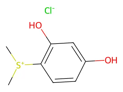 Dimethyl-2,4-dihydroxyphenylsulfonium chloride structure