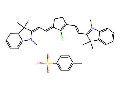 2-[2-[2-Chloro-3-[2-(3-methyl-3H-benzthiazol-2-ylidene)-ethylidene]-1-cyclopenten-1-yl]ethenyl]-3-methyl-benzthiazolium structure