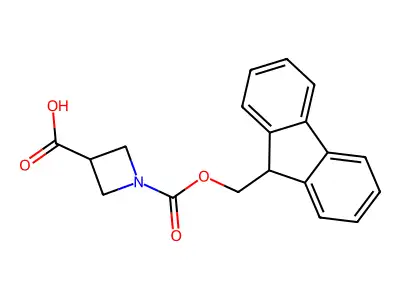 1-Fmoc-azetidine-3-carboxylic acid structure