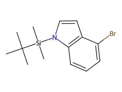4-Bromo-1-(tert-butyldimethylsilyl)indole structure