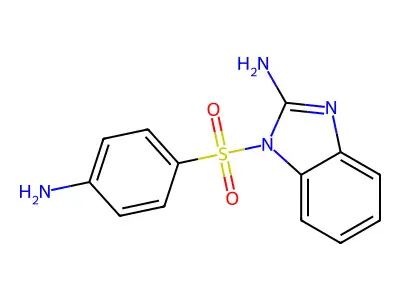 1-((4-Aminophenyl)sulfonyl)-1H-benzimidazol-2-amine structure