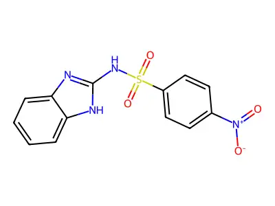 N-1H-苯咪唑-2基-4-硝基-苯磺酰胺 structure