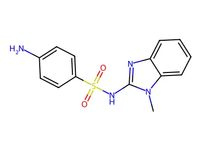 4-Amino-N-(1-methyl-1H-benzimidazol-2-yl)benzenesulfonamide structure