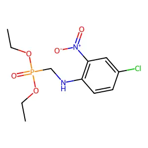 Diethyl (4-chloro-2-nitroanilino)methylphosphonate structure