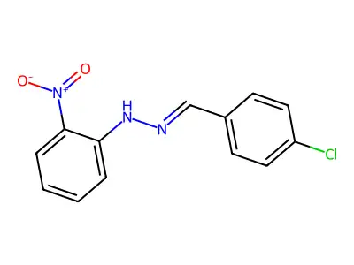 N-[(E)-(4-chlorophenyl)methylideneamino]-2-nitroaniline structure