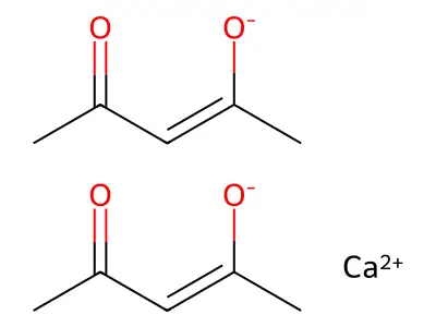 Bis(2,4-pentanedionato)calcium(II) structure