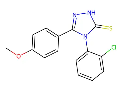 4-(2-Chlorophenyl)-5-(4-methoxyphenyl)-4H-1,2,4-triazole-3-thiol structure