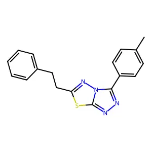 3-(4-Methylphenyl)-6-(2-phenylethyl)[1,2,4]triazolo[3,4-b][1,3,4]thiadiazole structure