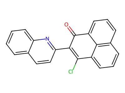 3-Chloro-2-(quinolin-2-yl)-1H-phenalen-1-one structure