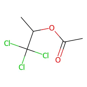 1-甲基-2,2,2-三氯乙基乙酸酯 structure