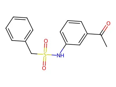 N-(3-acetylphenyl)-1-phenylmethanesulfonamide structure