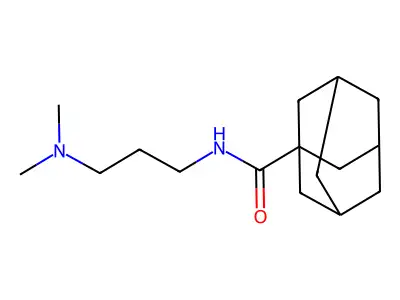 N-[3-(dimethylamino)propyl]adamantane-1-carboxamide structure