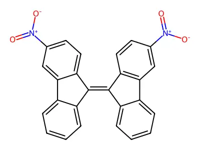 3-Nitro-9-(3-nitrofluoren-9-ylidene)fluorene structure