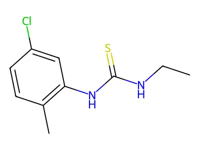 N-(5-chloro-2-methylphenyl)-N'-ethylthiourea structure