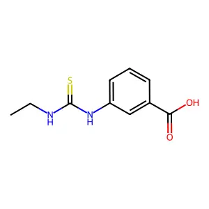m-(3-Ethyl-2-thioureido)benzoic acid structure