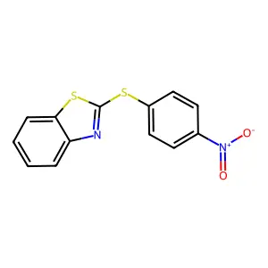 2-[(4-Nitrophenyl)thio]benzothiazole structure