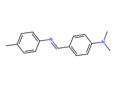 Benzenamine, N,N-dimethyl-4-[[(4-methylphenyl)imino]methyl]- structure